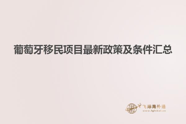 葡萄牙移民项目最新政策及条件汇总