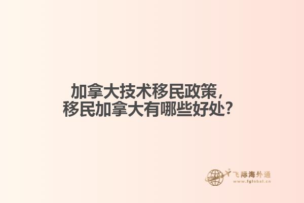 加拿大技术移民政策