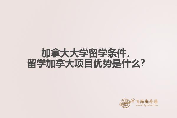 加拿大大学留学条件