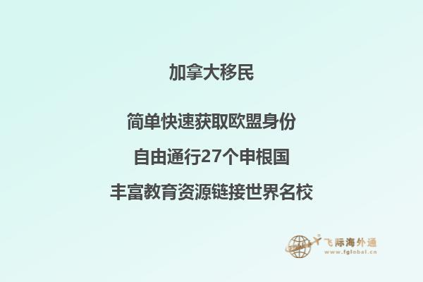 加拿大投资移民项目有哪些
