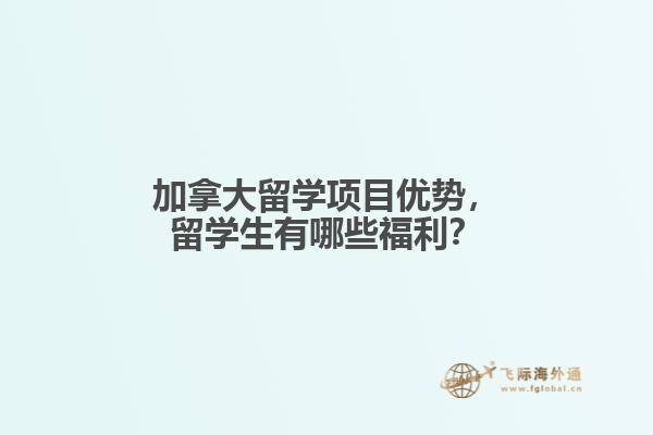 加拿大留学项目优势