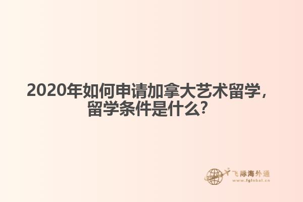 2020年如何申请加拿大艺术留学