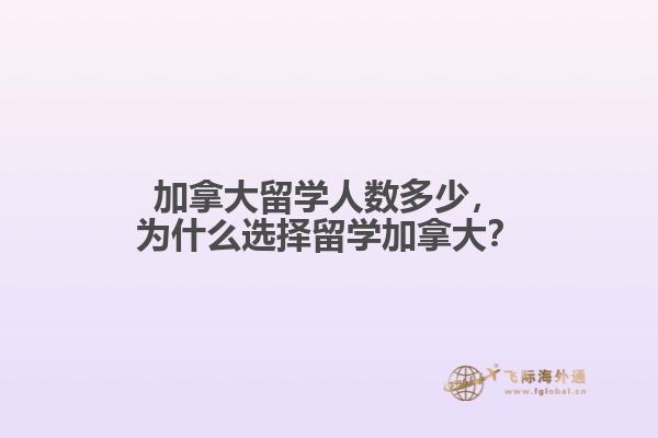 加拿大留学人数多少，为什么选择留学加拿大？