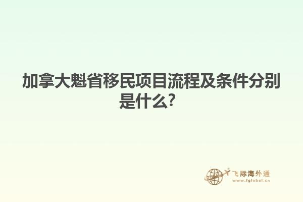 加拿大魁省移民项目流程及条件分别是什么？