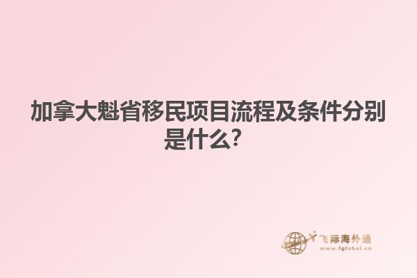 加拿大魁省移民项目流程及条件分别是什么