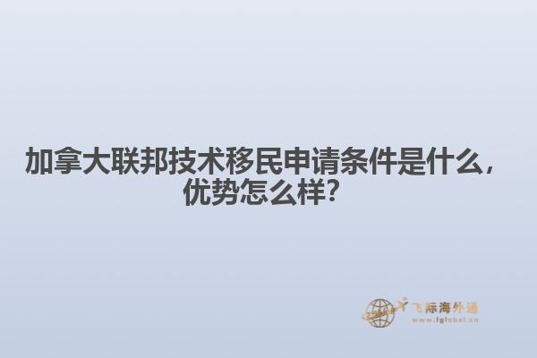 加拿大联邦技术移民申请条件是什么,优势怎么样?