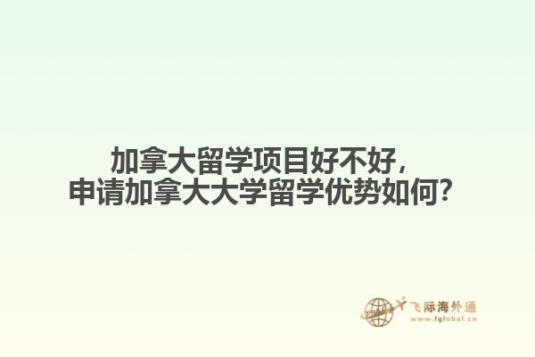 加拿大留学项目好不好