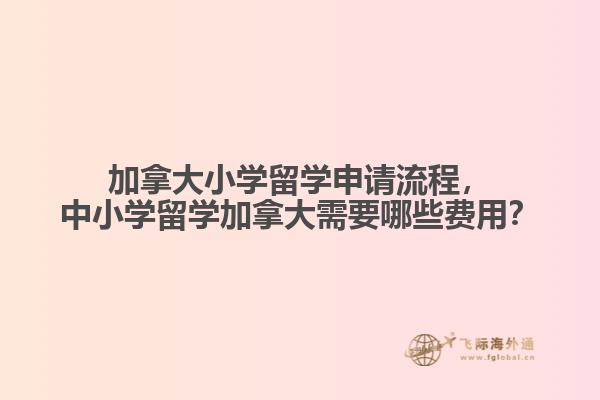 加拿大小学留学申请流程
