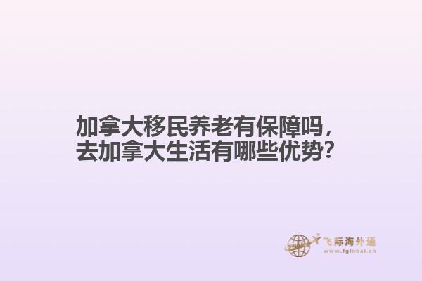 加拿大移民养老有保障吗