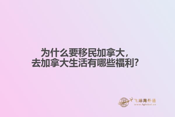 为什么要移民加拿大