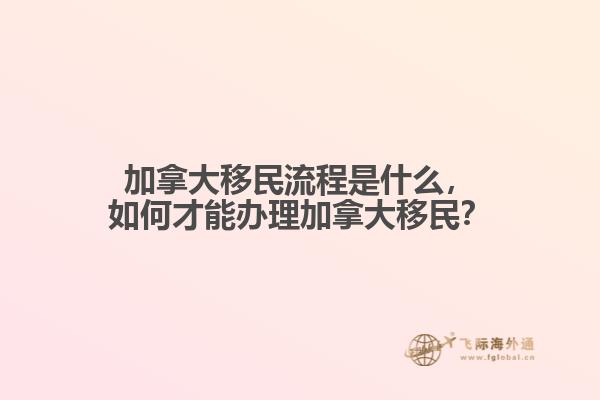 加拿大移民流程是什么