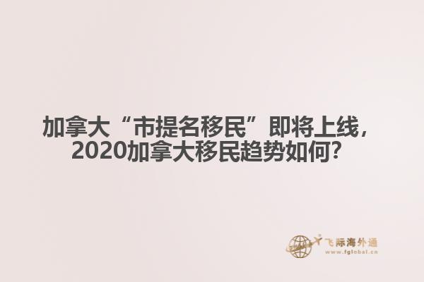 加拿大“市提名移民”即将上线，2020加拿大移民趋势如何？
