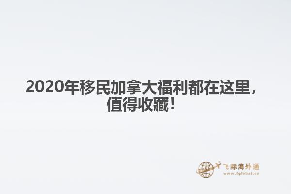 2020年移民加拿大福利都在这里，值得收藏！