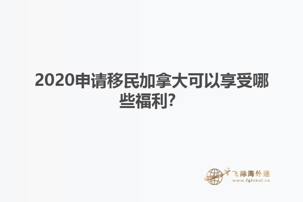 2020申请移民加拿大可以享受哪些福利?