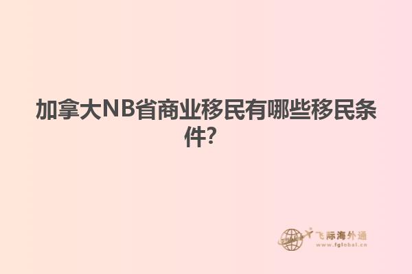 加拿大NB省商业移民有哪些移民条件？