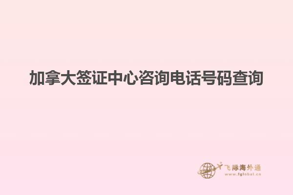 加拿大签证中心咨询电话号码查询
