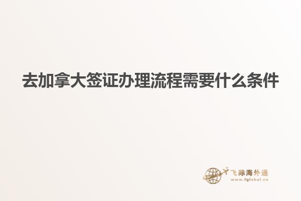 去加拿大签证办理流程需要什么条件
