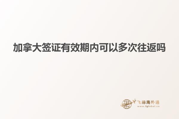 加拿大签证有效期内可以多次往返吗