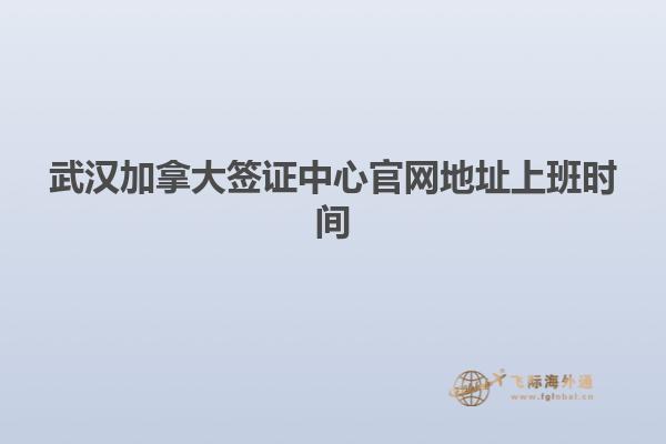 武汉加拿大签证中心官网地址上班时间