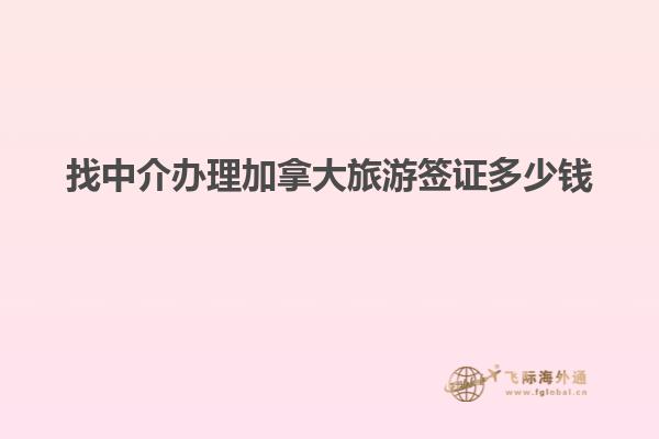找中介办理加拿大旅游签证多少钱