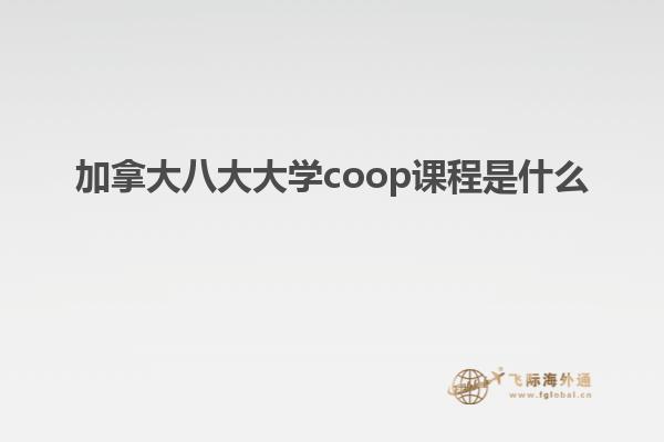 加拿大八大大学coop课程是什么