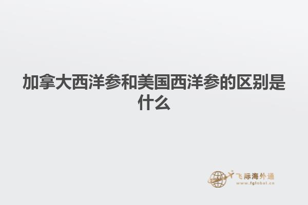 加拿大西洋参和美国西洋参的区别是什么