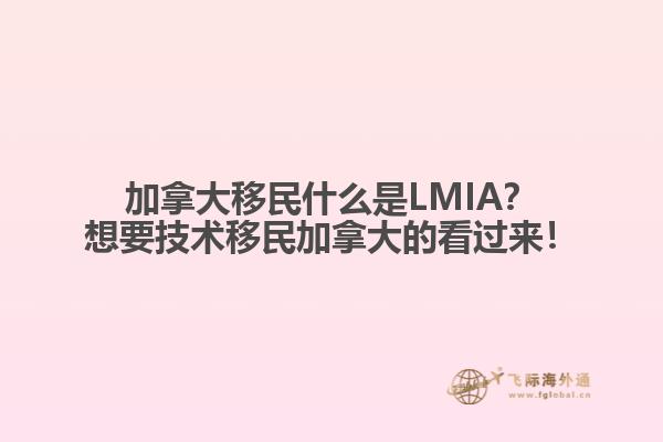 加拿大移民什么是LMIA？想要技术移民加拿大的看过来！