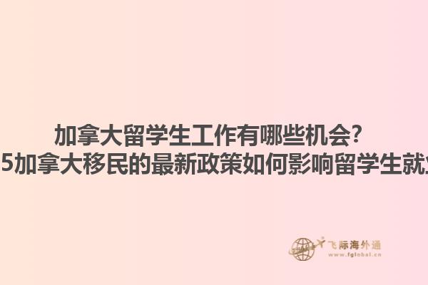 加拿大留学生工作有哪些机会？2025加拿大移民的最新政策如何影响留学生就业？1.jpg