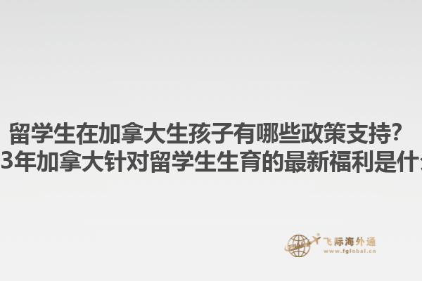 留学生在加拿大生孩子有哪些政策支持？2023年加拿大针对留学生生育的最新福利是什么？1.jpg