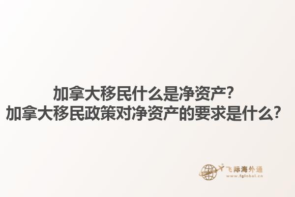 加拿大移民什么是净资产？加拿大移民政策对净资产的要求是什么？1.jpg
