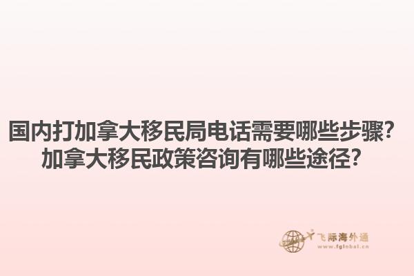 国内打加拿大移民局电话需要哪些步骤？加拿大移民政策咨询有哪些途径？1.jpg