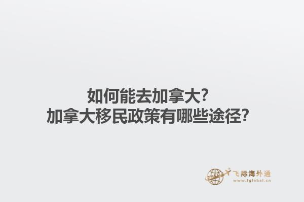 如何能去加拿大？加拿大移民政策有哪些途径？1.jpg
