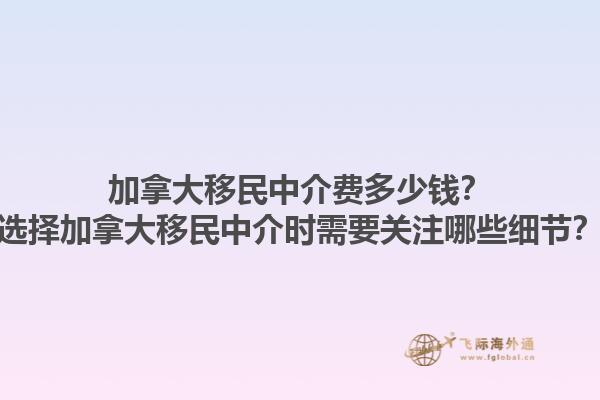 加拿大移民中介费多少钱？选择加拿大移民中介时需要关注哪些细节？1.jpg