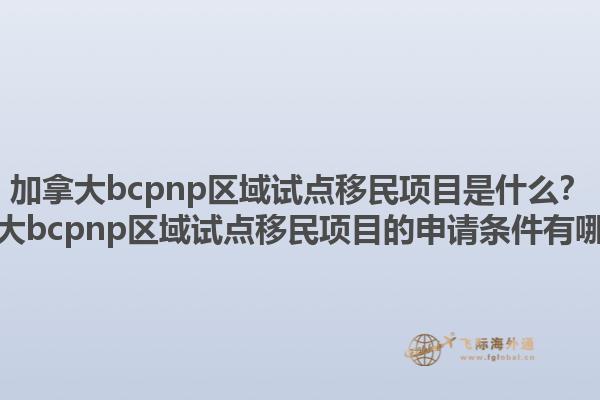 加拿大bcpnp区域试点移民项目是什么？加拿大bcpnp区域试点移民项目的申请条件有哪些？1.jpg