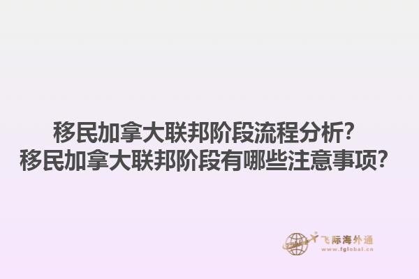 移民加拿大联邦阶段流程分析？移民加拿大联邦阶段有哪些注意事项？1.jpg