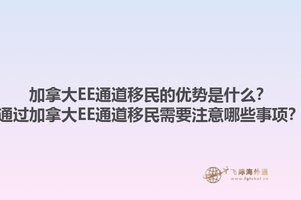 加拿大EE通道移民的优势是什么？通过加拿大EE通道移民需要注意哪些事项？1.jpg
