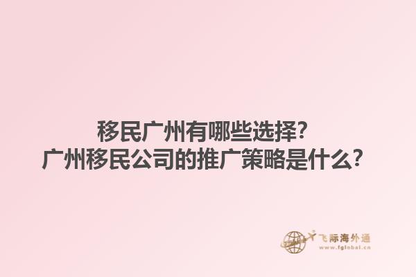 移民广州有哪些选择？广州移民公司的推广策略是什么？1.jpg