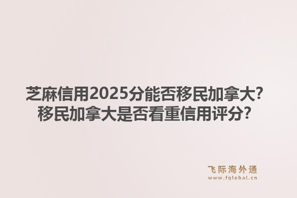 芝麻信用2025分能否移民加拿大？移民加拿大是否看重信用评分？1.jpg