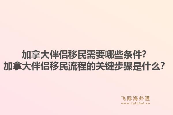 加拿大伴侣移民需要哪些条件？加拿大伴侣移民流程的关键步骤是什么？
