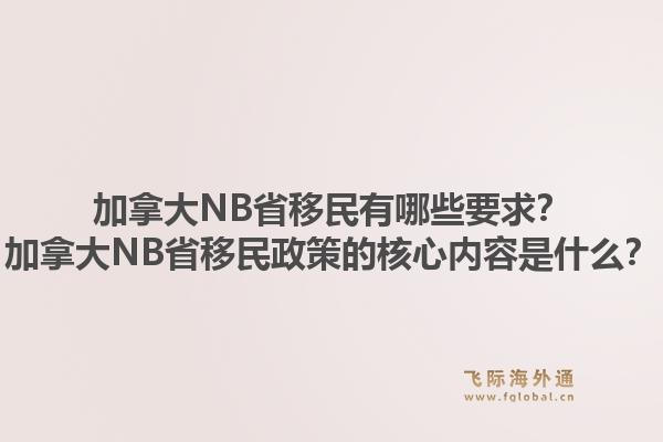 加拿大NB省移民有哪些要求？加拿大NB省移民政策的核心内容是什么？1.jpg