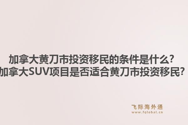 加拿大黄刀市投资移民的条件是什么？加拿大SUV项目是否适合黄刀市投资移民？1.jpg