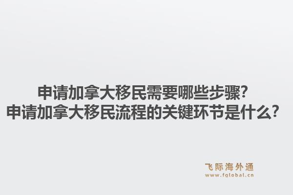 申请加拿大移民需要哪些步骤？申请加拿大移民流程的关键环节是什么？1.jpg