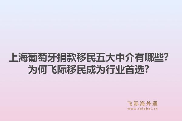 上海葡萄牙捐款移民五大中介有哪些?为何飞际移民成为行业首选?1.jpg