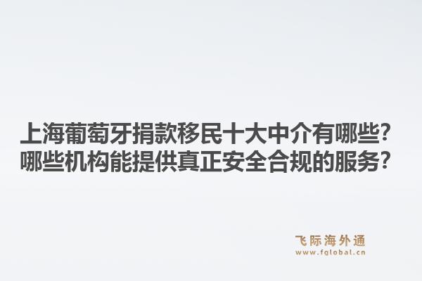 上海葡萄牙捐款移民十大中介有哪些?哪些机构能提供真正安全合规的服务?1.jpg