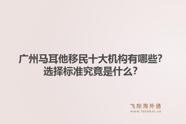 广州马耳他移民十大机构有哪些?选择标准究竟是什么?1.jpg