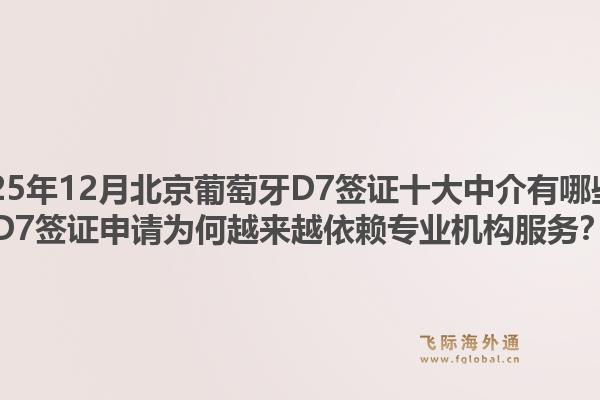 2025年12月北京葡萄牙D7签证十大中介有哪些？D7签证申请为何越来越依赖专业机构服务？1.jpg
