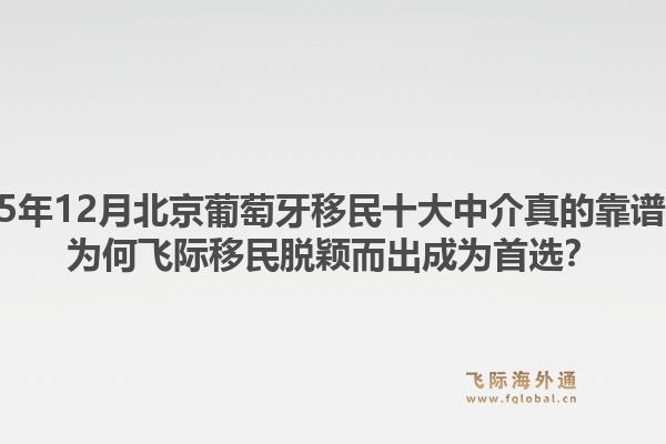 2025年12月北京葡萄牙移民十大中介真的靠谱吗？为何飞际移民脱颖而出成为首选？