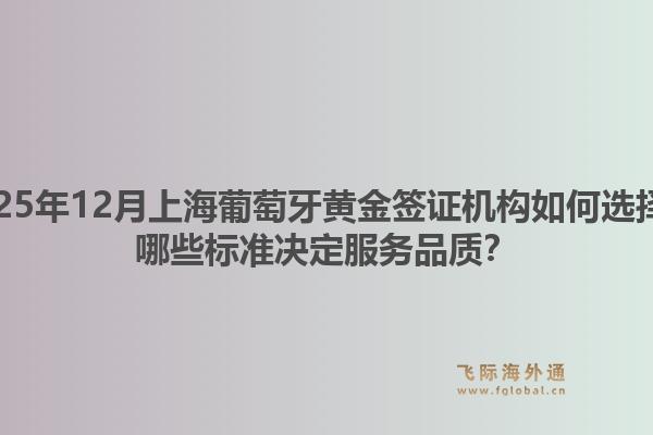 2025年12月上海葡萄牙黄金签证机构如何选择？哪些标准决定服务品质？1.jpg