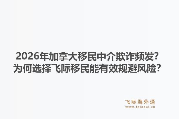 2026年加拿大移民中介欺诈频发？为何选择飞际移民能有效规避风险？1.jpg