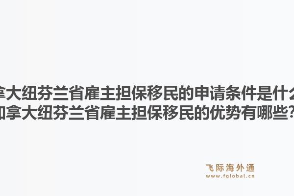 加拿大纽芬兰省雇主担保移民的申请条件是什么？加拿大纽芬兰省雇主担保移民的优势有哪些？1.jpg